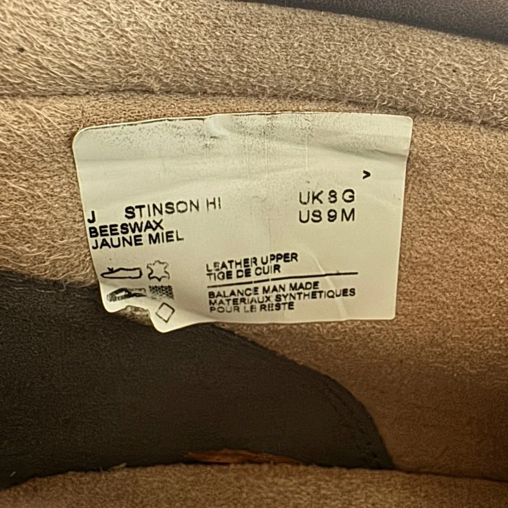 Clarks Stinson Hi Wallabee Boot Mens 9 Brown Leather Crepe Sole Chukka